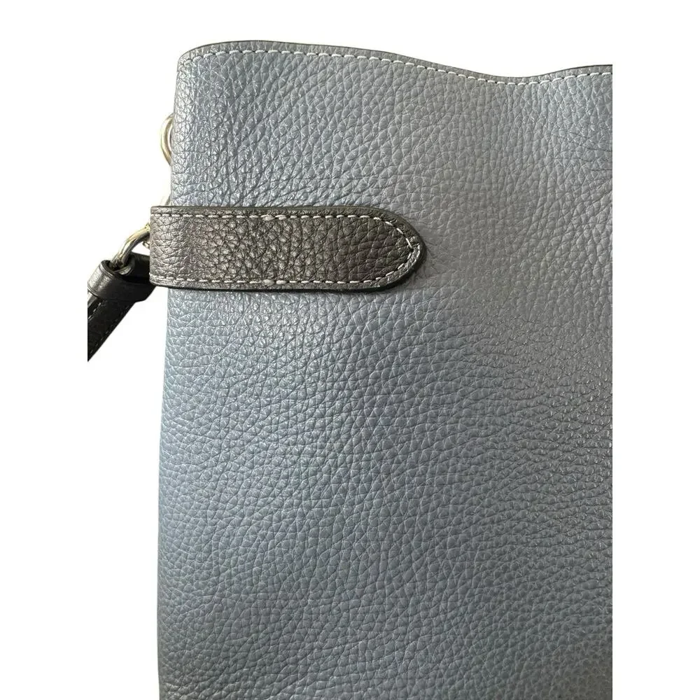 Coach CH188 Hanna Shoulder Bag Pebble Leather Crossbody Washed Chambray Blue
